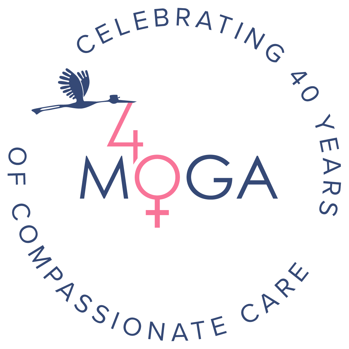 Celebrating 40 years of care logo